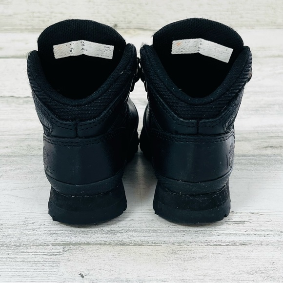 Timberland Toddler Kids Euro Hiker Lace Up Boots Size 4 In Black - Picture 10 of 12